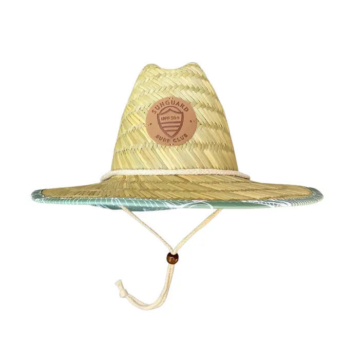 Little Straw Lifeguard Hat - Banana Leaves