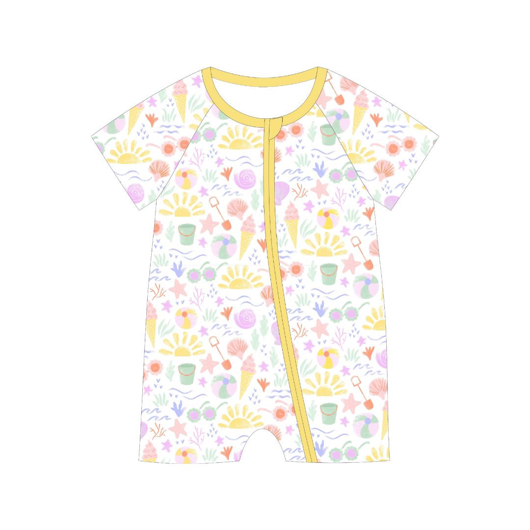 Seashore Bamboo Short Romper