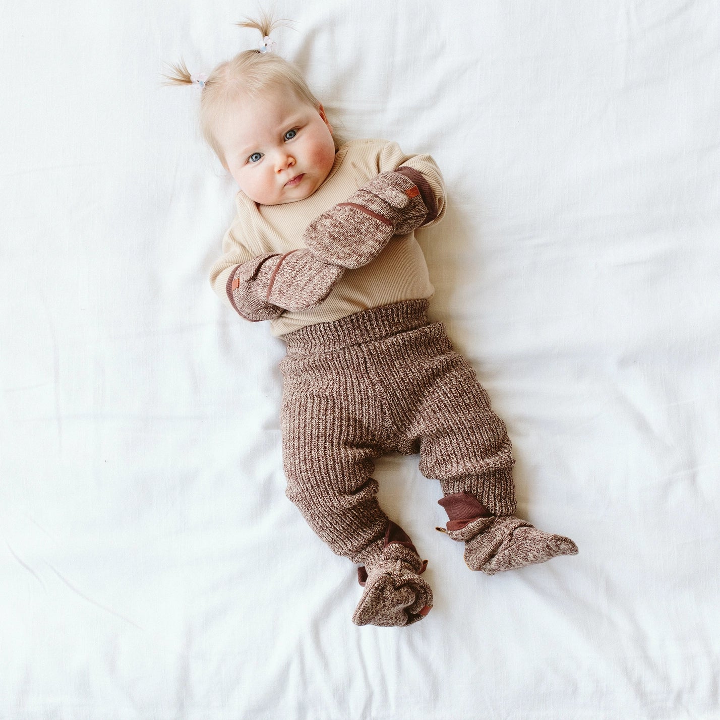 Stay On Baby Boots - Bark Knit