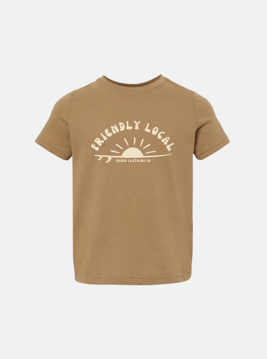 Friendly Local Tee - Camel