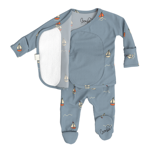 Skin-To-Skin Footie- Ahoy Baby