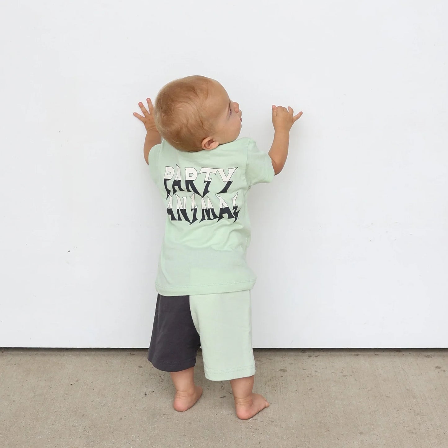Bolt Color Block Shorts - Seafoam