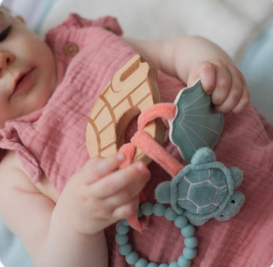 Wooden Rattle - Ocean