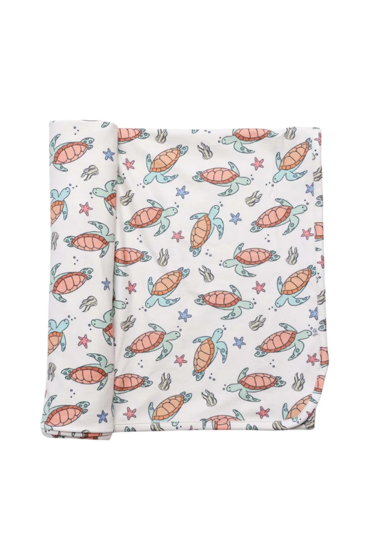 Turtley Rad Oversized Swaddle Blanket