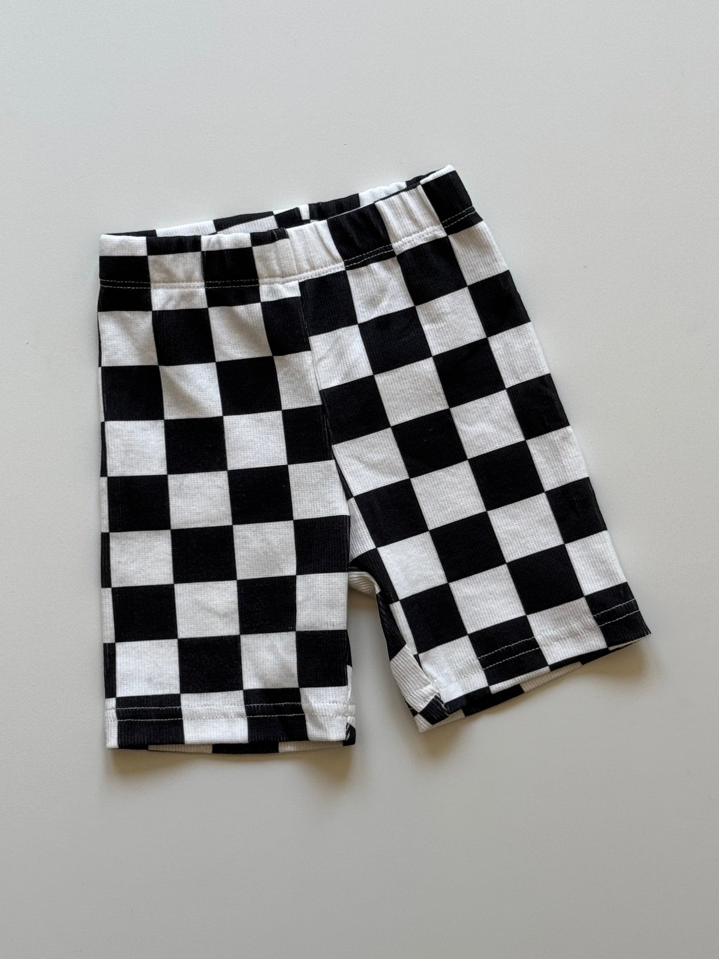 Checkered Bike Shorts