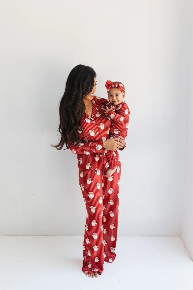 Santa Bamboo Zipper Romper