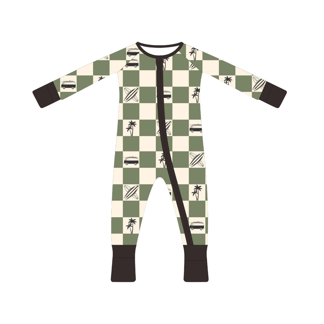 Surf's Up Bamboo Pajama Romper