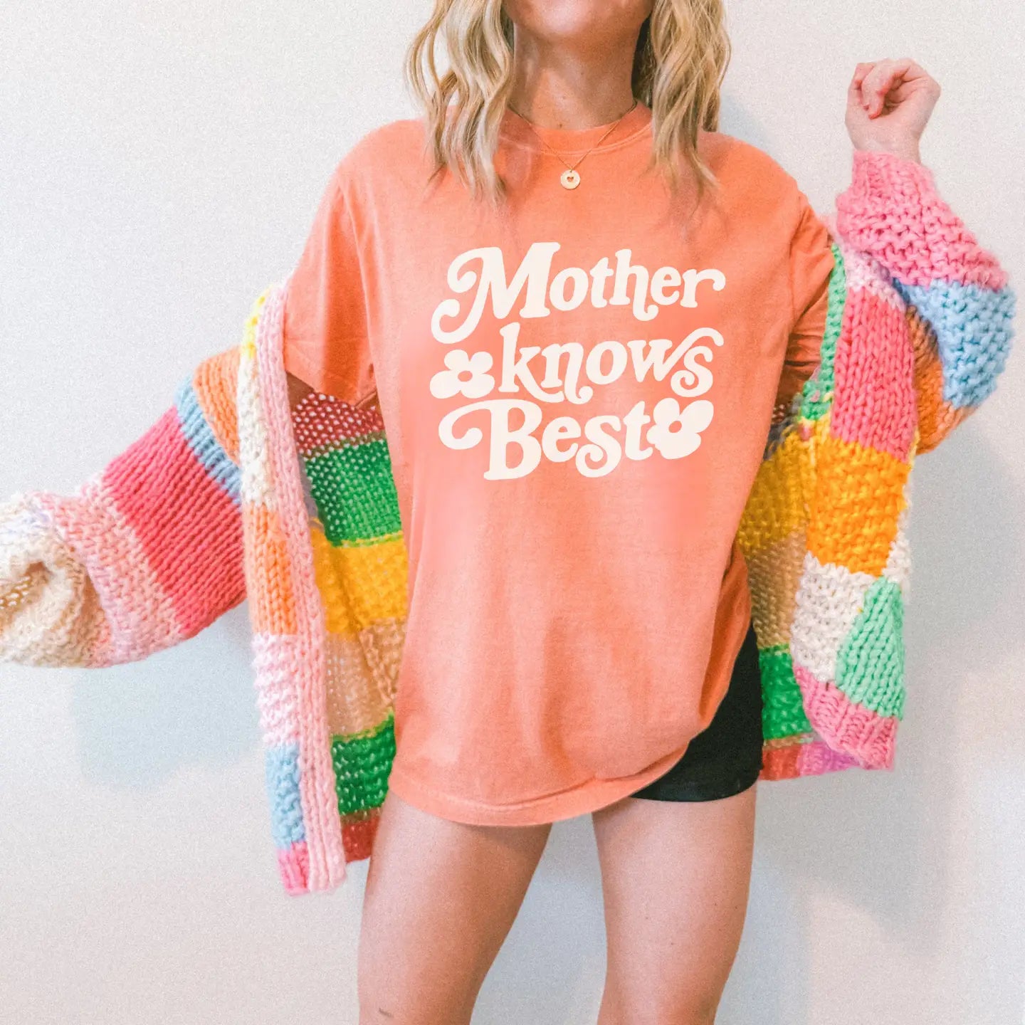 Mother Knows Best Retro Graphic Tee