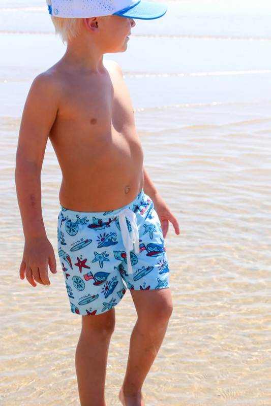 Coastal Americana Hybrid Boardshorts