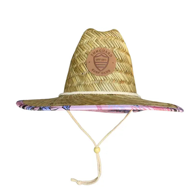 Little Straw Lifeguard Hat - Island