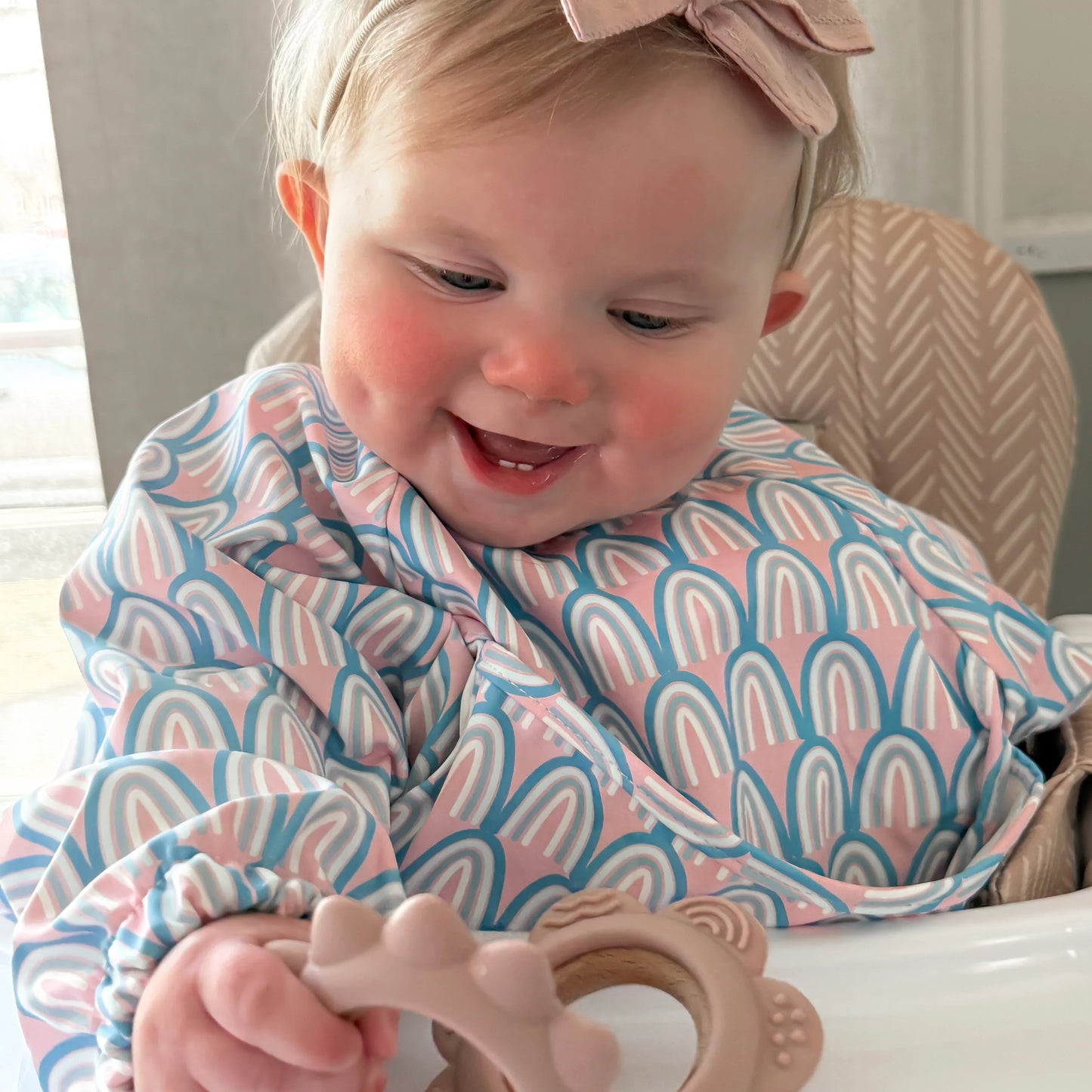Garden Party Teether - Silicone & Beechwood Flower