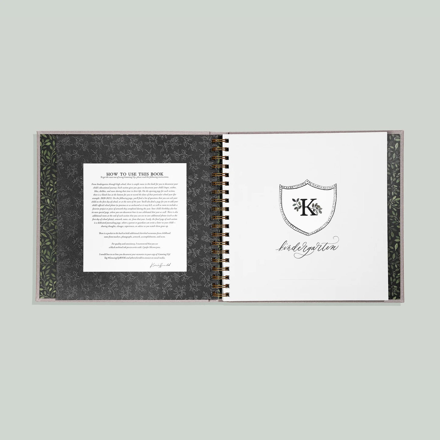 Growing Up - School Years Memory Book