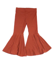 Annie Rust Ribbed Flares