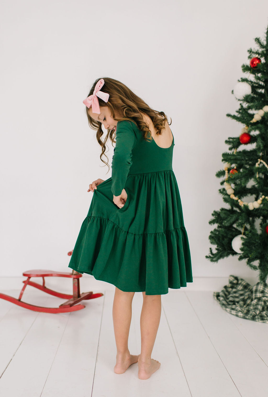 Gwendolyn Dress in Evergreen