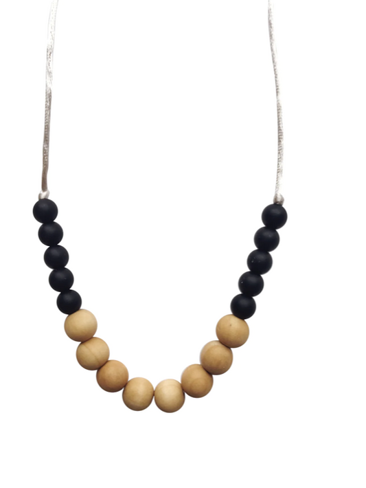 The Knox Teething Necklace - Black