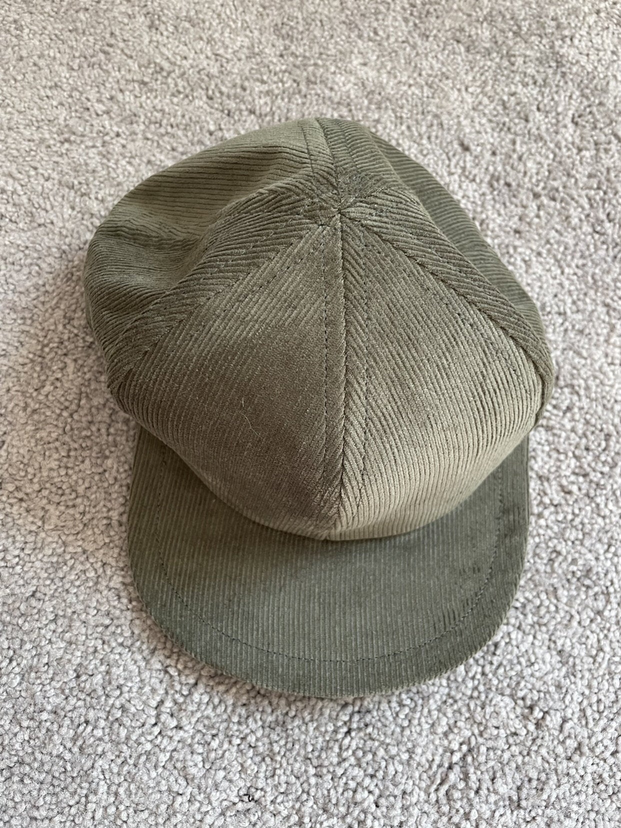 SALE - Olive Corduroy Trucker Hat