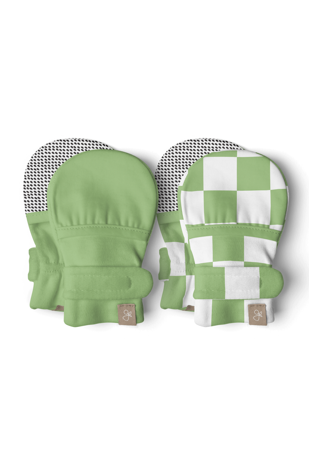Stay On 2 pack Baby Mitts Cabana Green