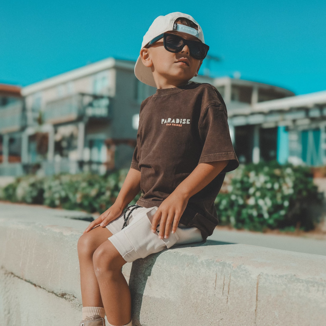 Another Day In Paradise Tee - Vintage Brown