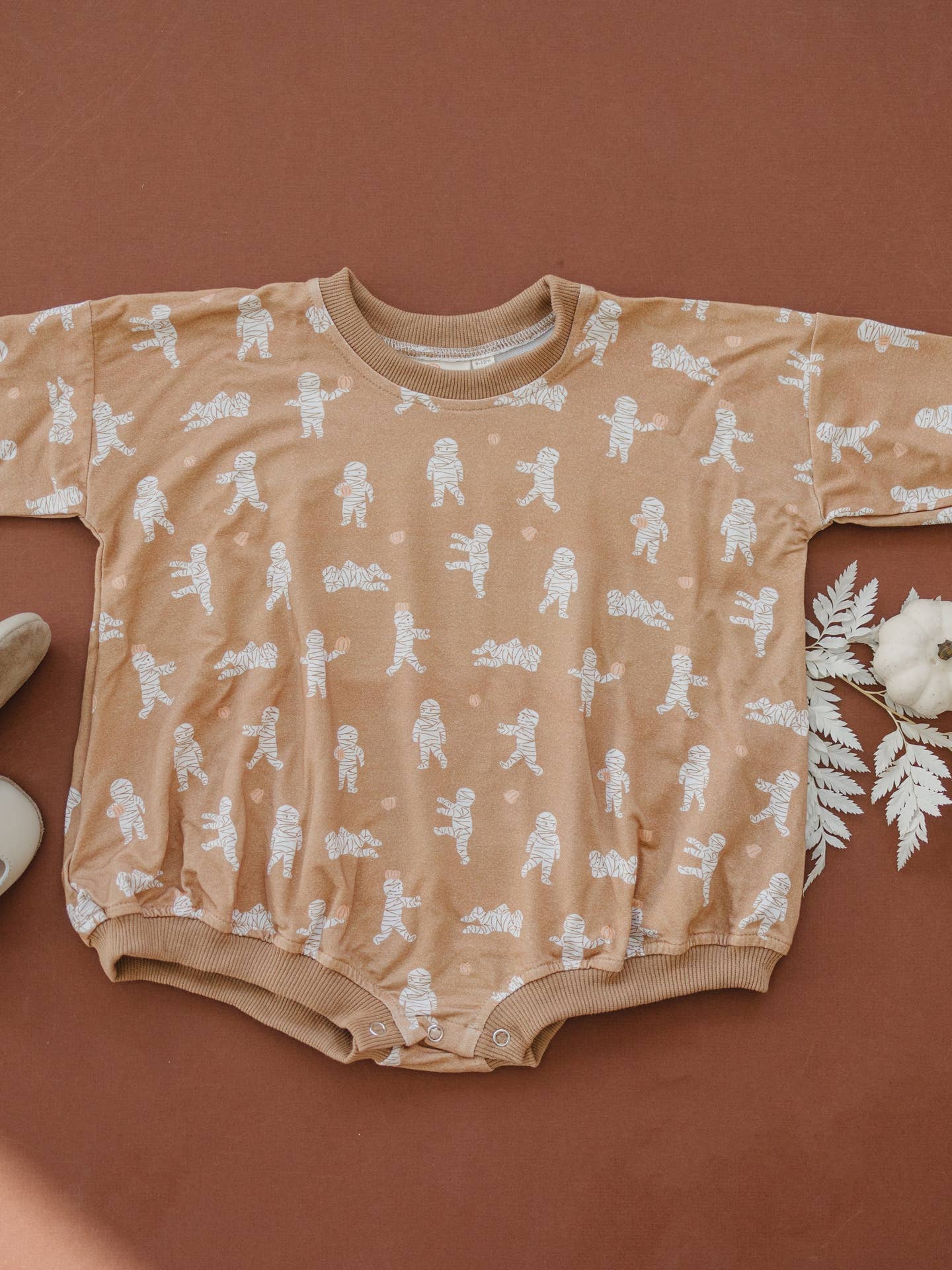 Mummy Halloween Bamboo Bubble Romper Baby Outfit