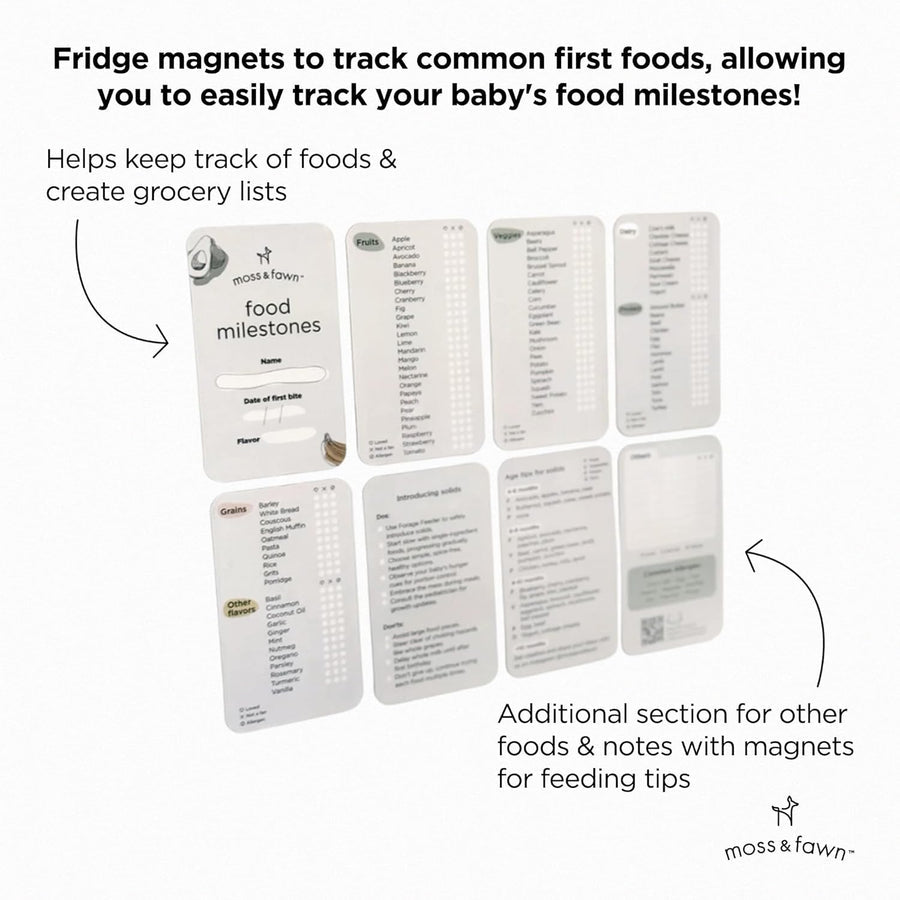 Food Milestones Fridge Magnets