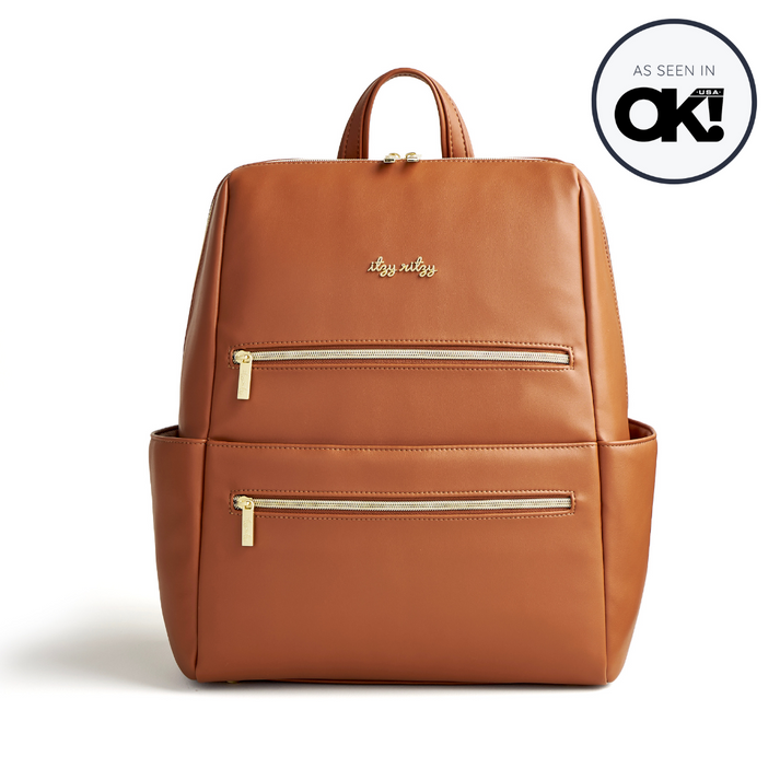 Diaper Bag Backpack Eras - Cognac