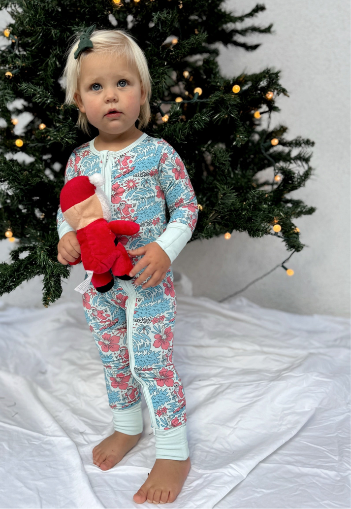 Merry Vibes Bamboo Romper Pajama