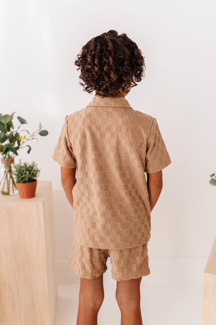 Sand Check Terry Set