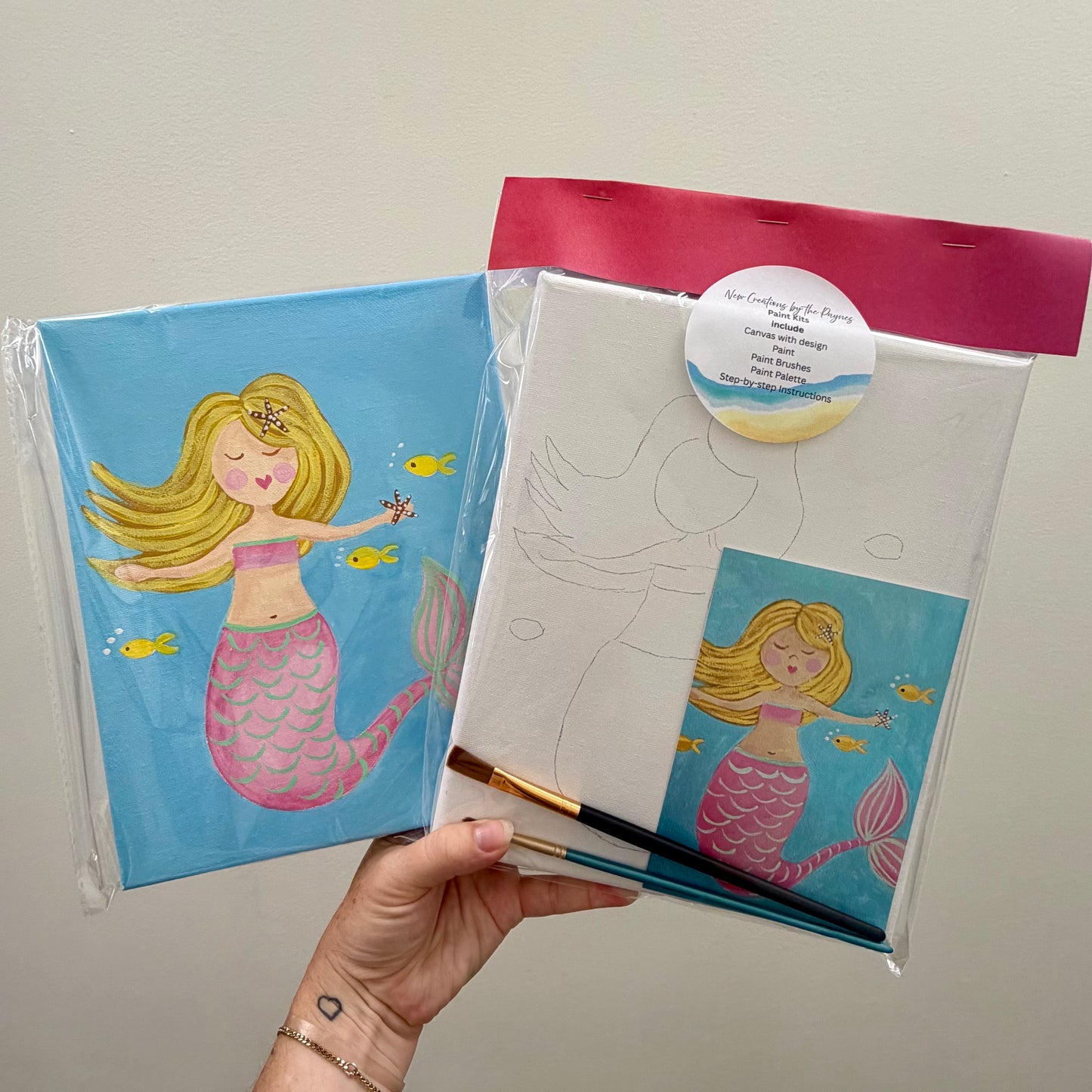 Mermaid Canvas Paint Kit