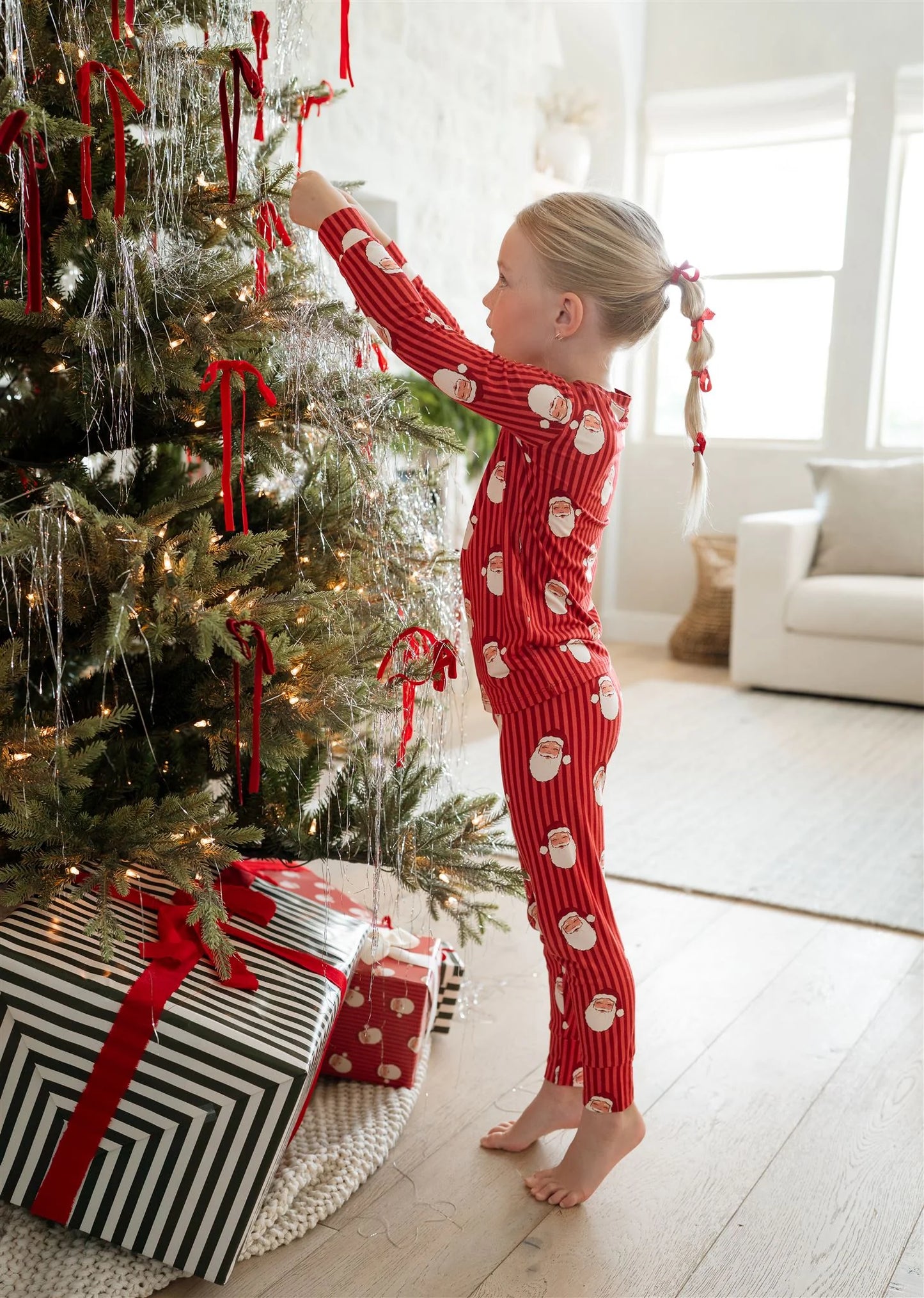 Santa Bamboo Two-Piece PJ Set