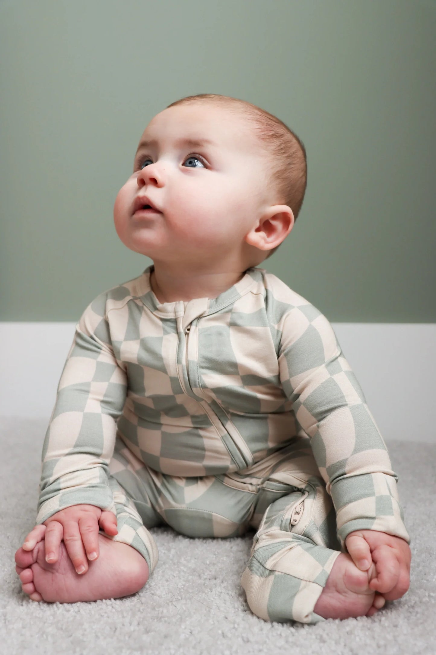 Ivy Wavy Checkers Bamboo Romper