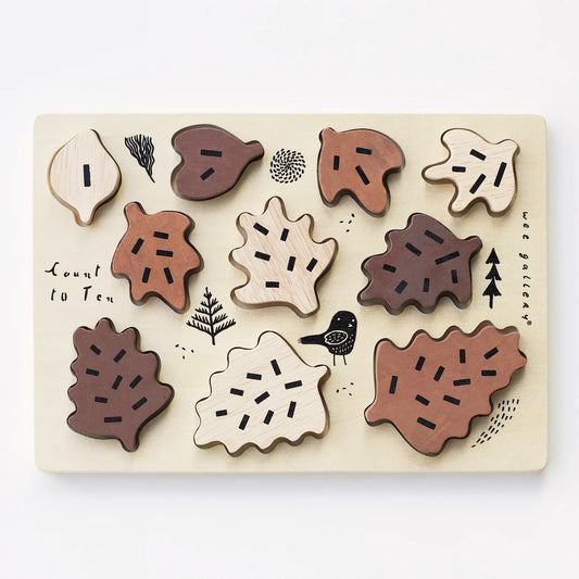 Count to 10 Leaves Tray Puzzle