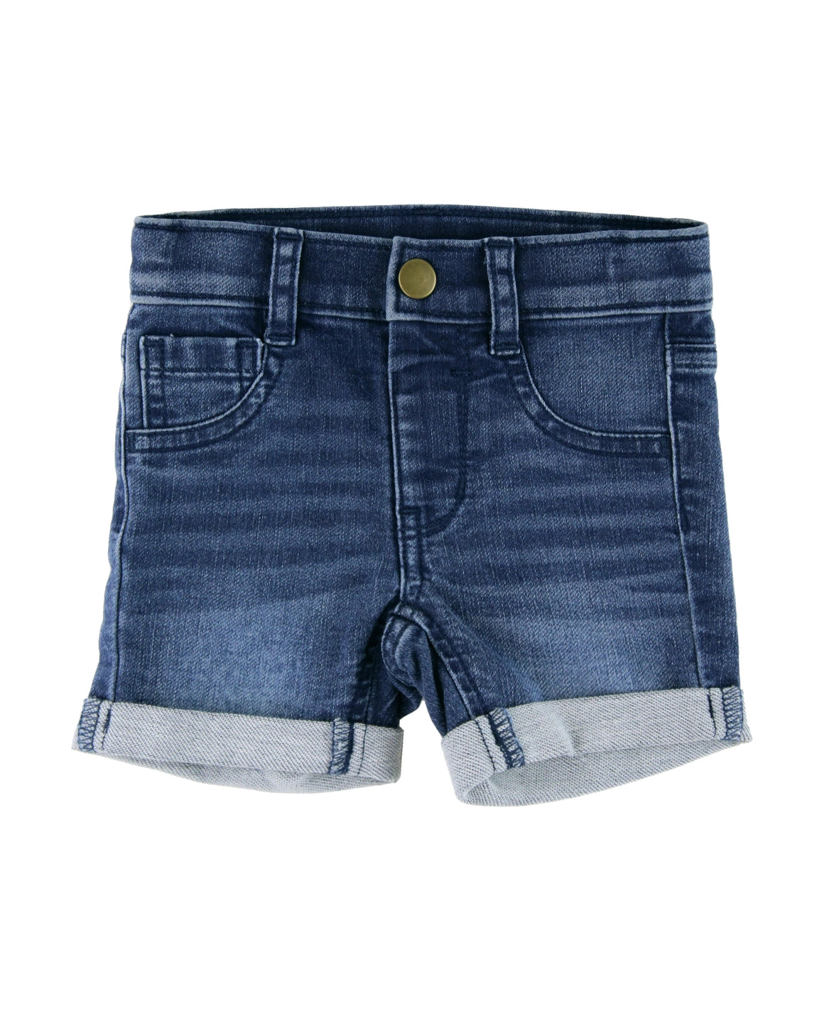 Boys Medium Wash Denim Stretch Shorts