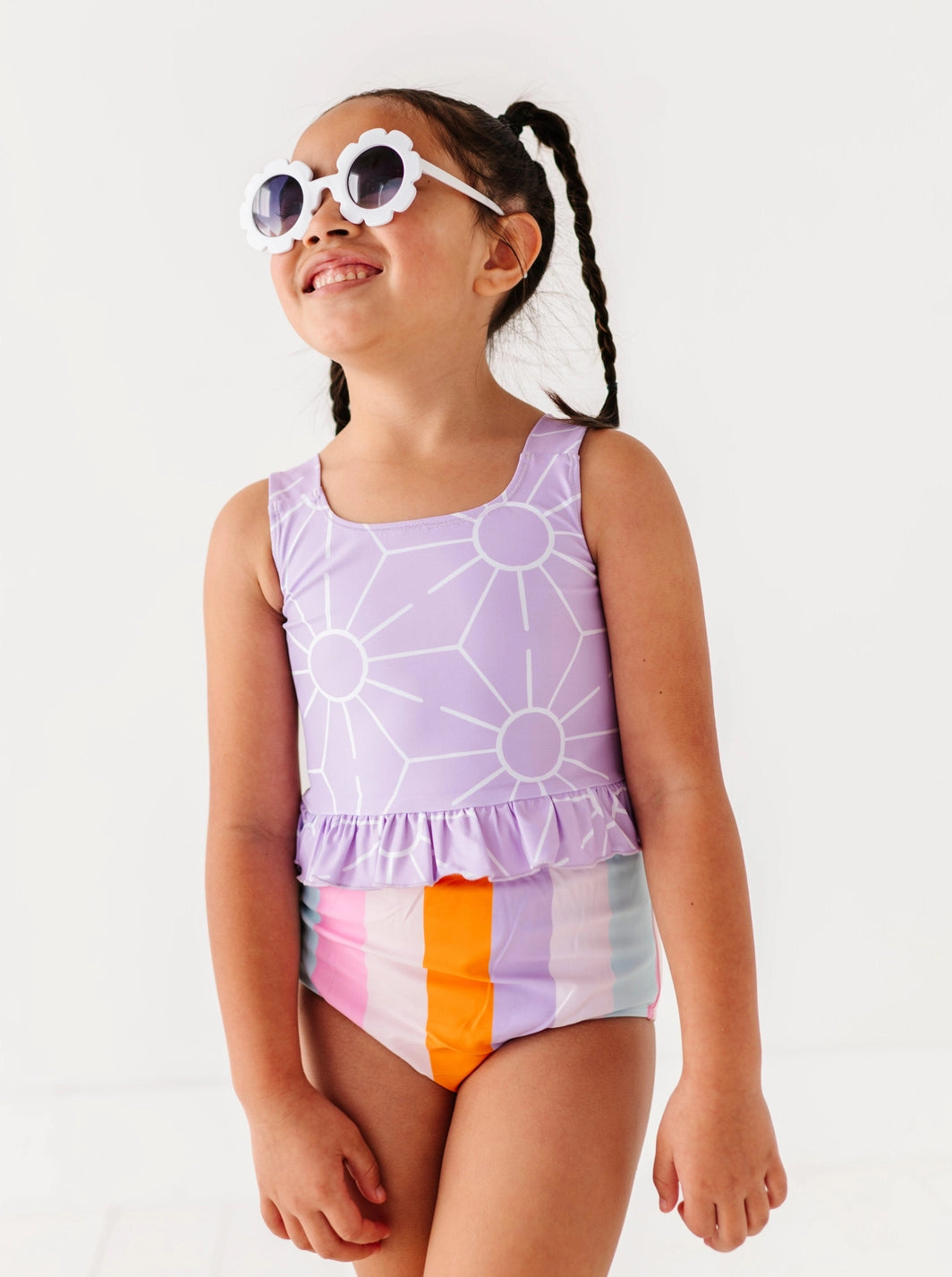 Sunny + Stripes Ruffle Two-Piece Tankini