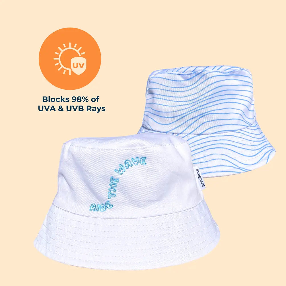 Kai Bucket Hat - White Wave