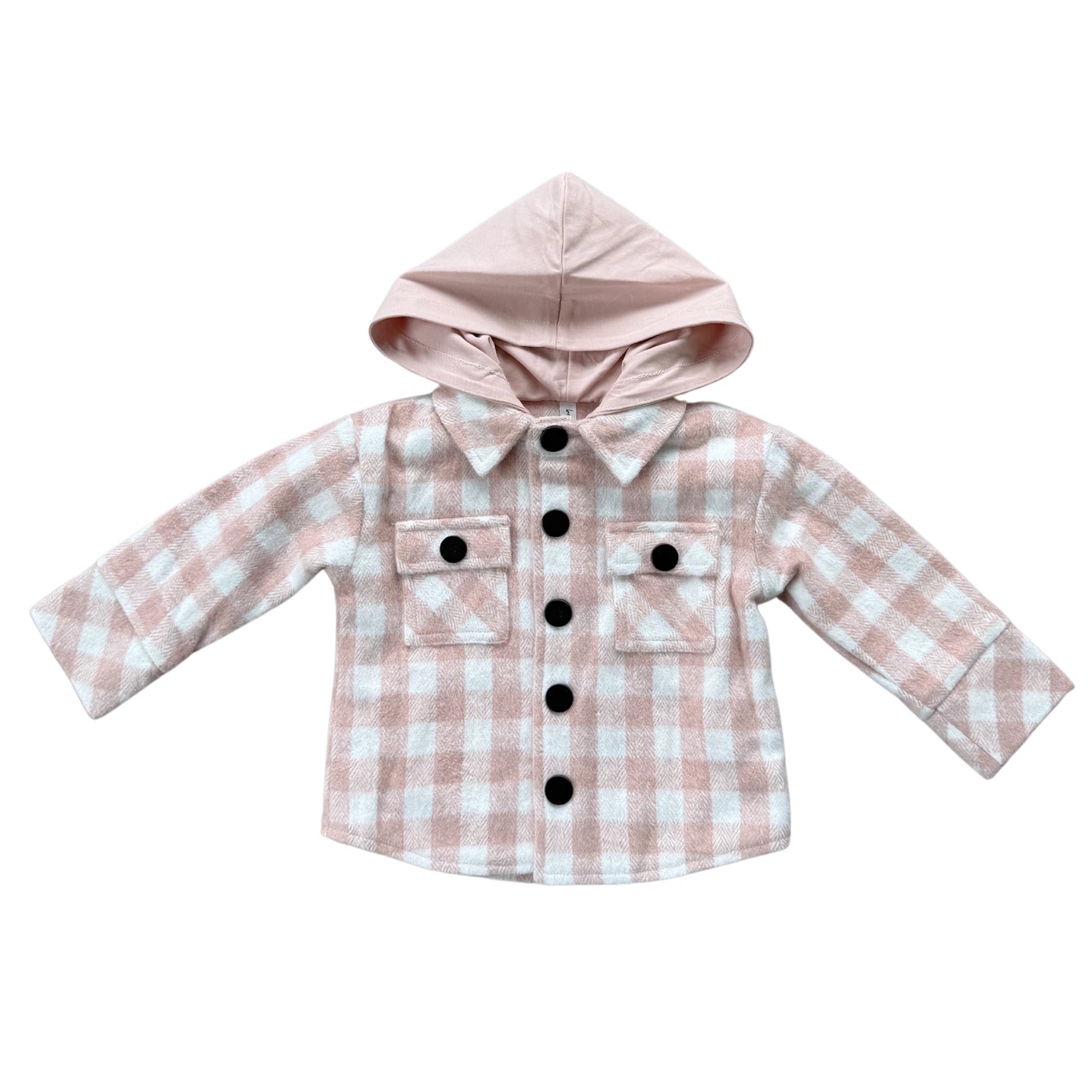 Hooded Shacket - Misty Rose