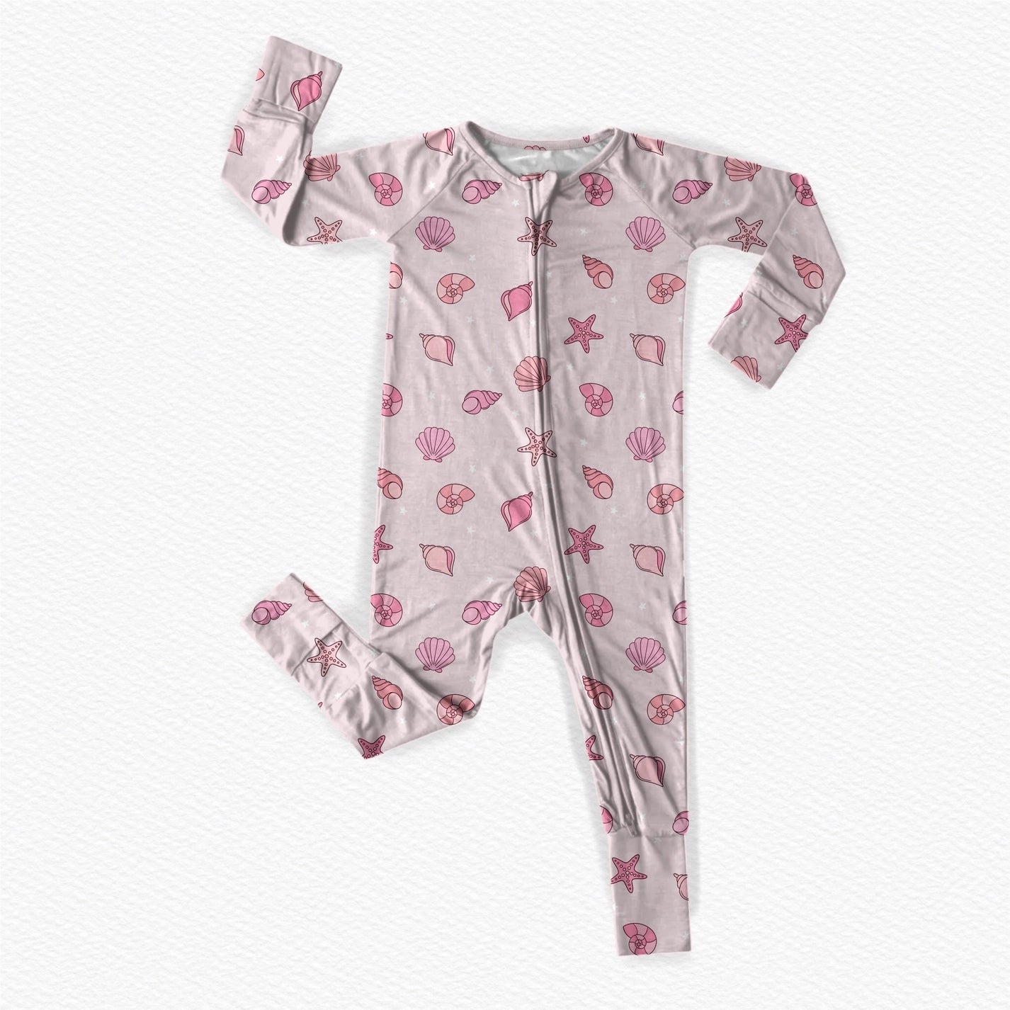 Sea Shells Bamboo PJ Romper
