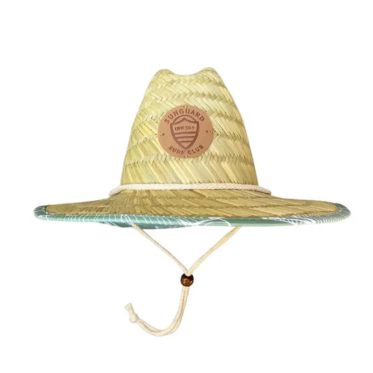 Little Straw Lifeguard Hat - Banana Leaves
