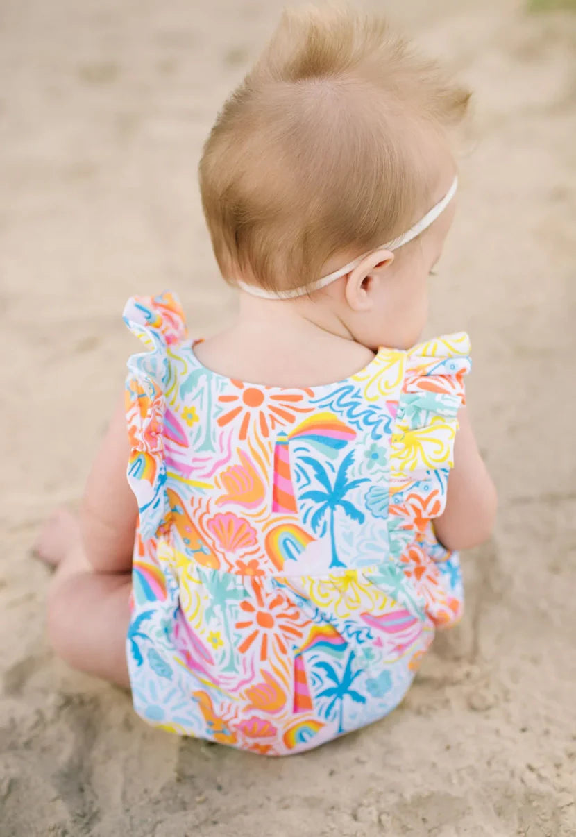 Betsy Romper in Beach Scenes | Baby Girl Bubble