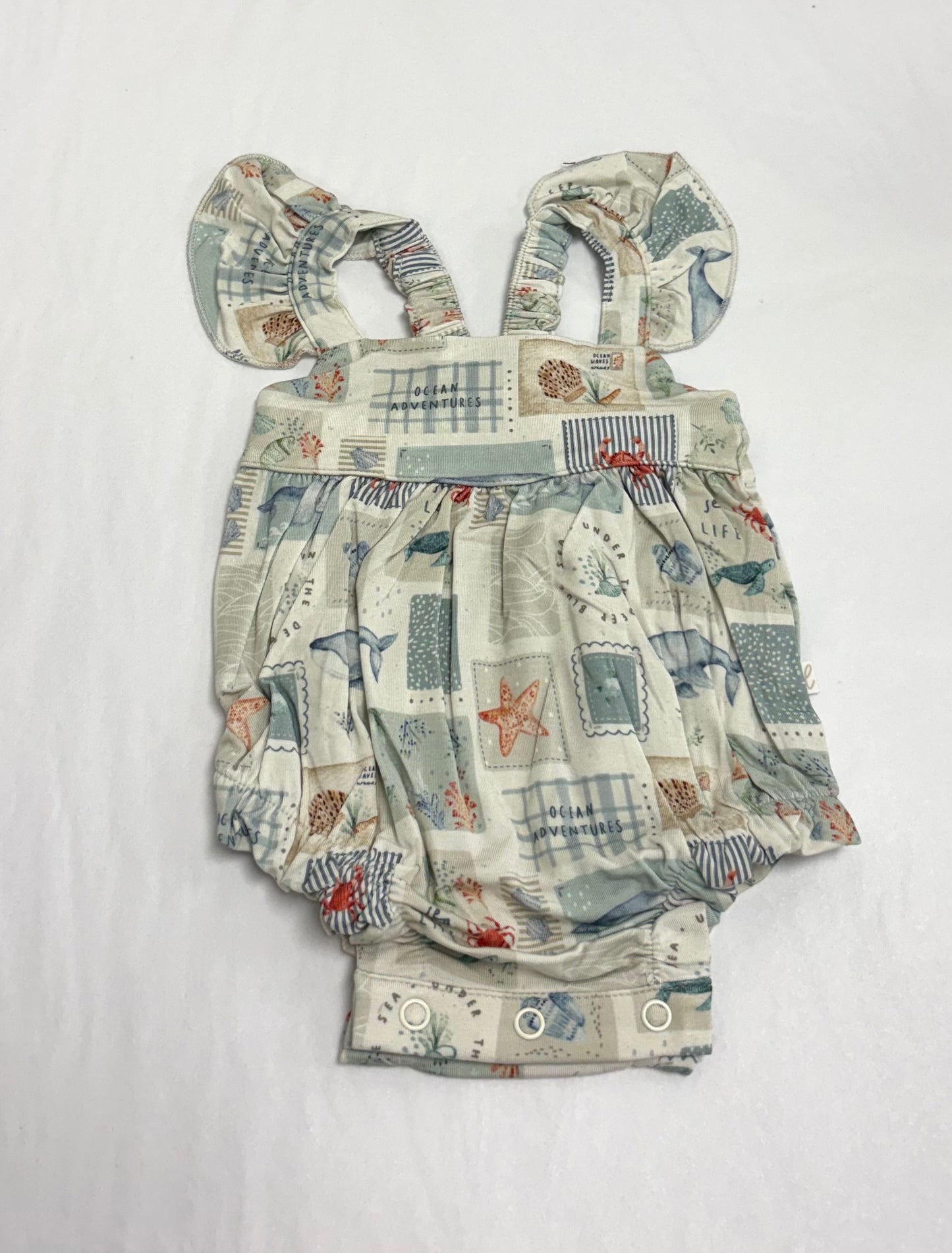 Bamboo Flutter Bubble Sea Life Romper