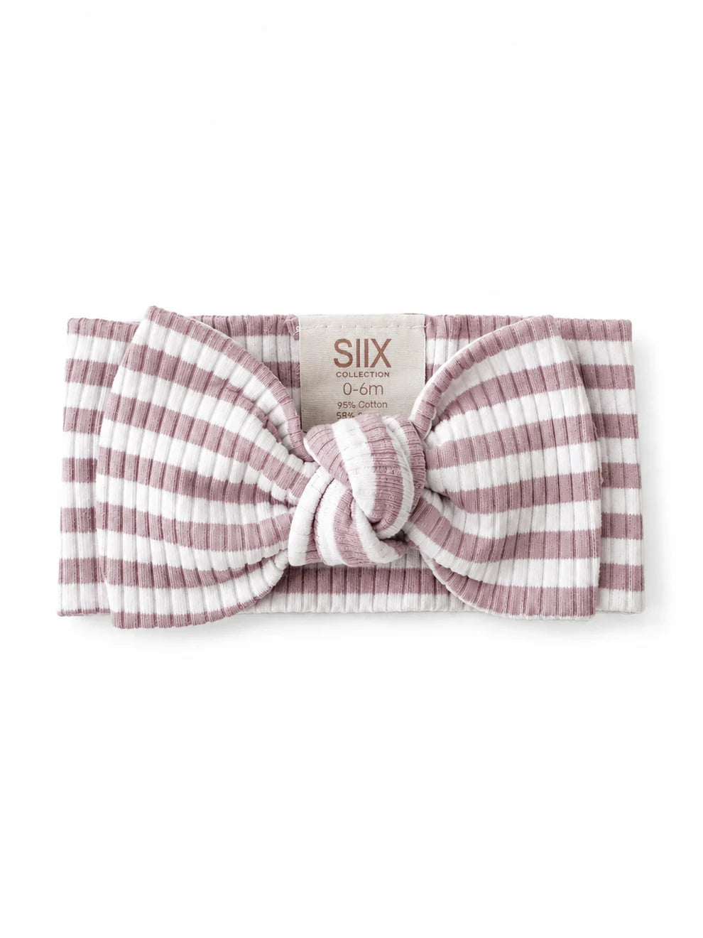 Stripe Ribbed Bow