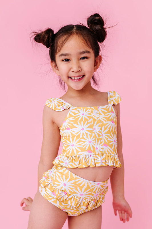 Happy Daisy Button Front 2-Piece Suit
