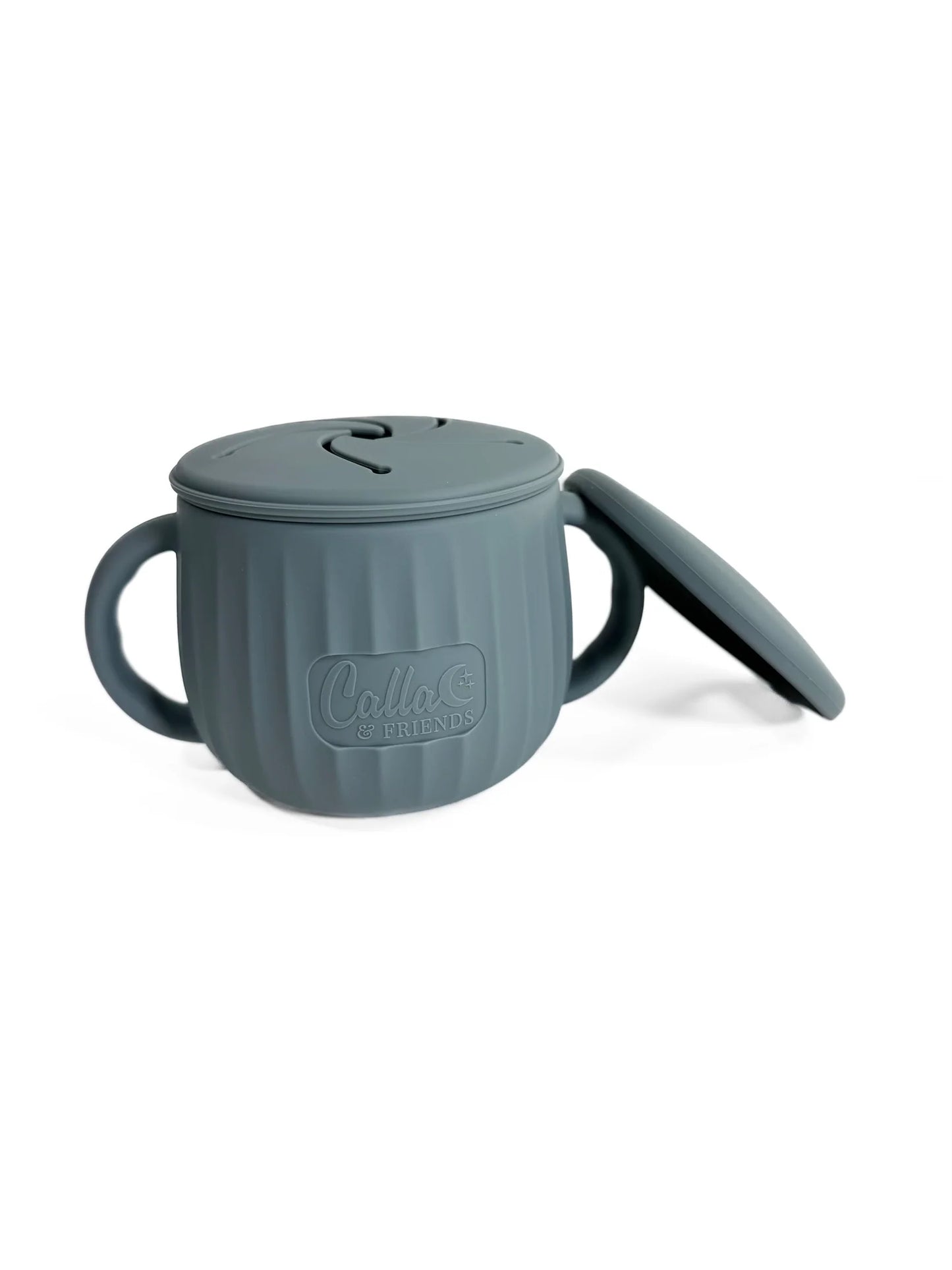 The Miller Snack Cup - Silicone Snack Cup with Handles and Lid