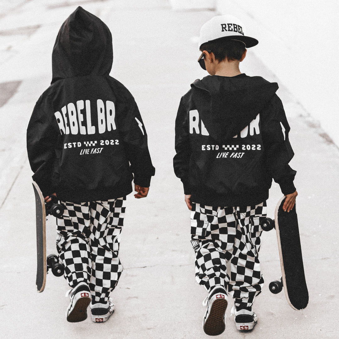 Live Fast Hydro Bomber Jacket - Black