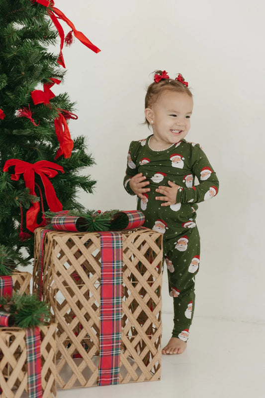 Santa Bamboo Two Piece Pajamas