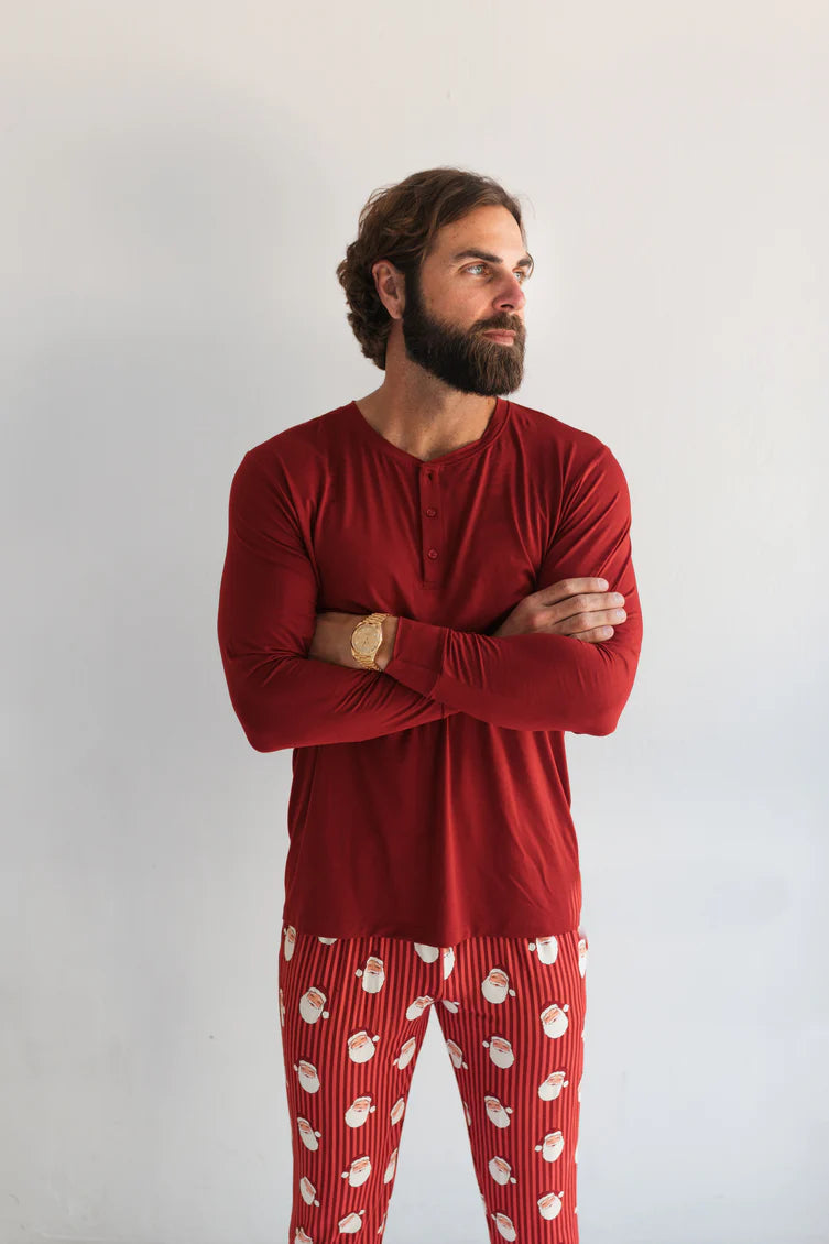 Santa Bamboo Men's PJ Top