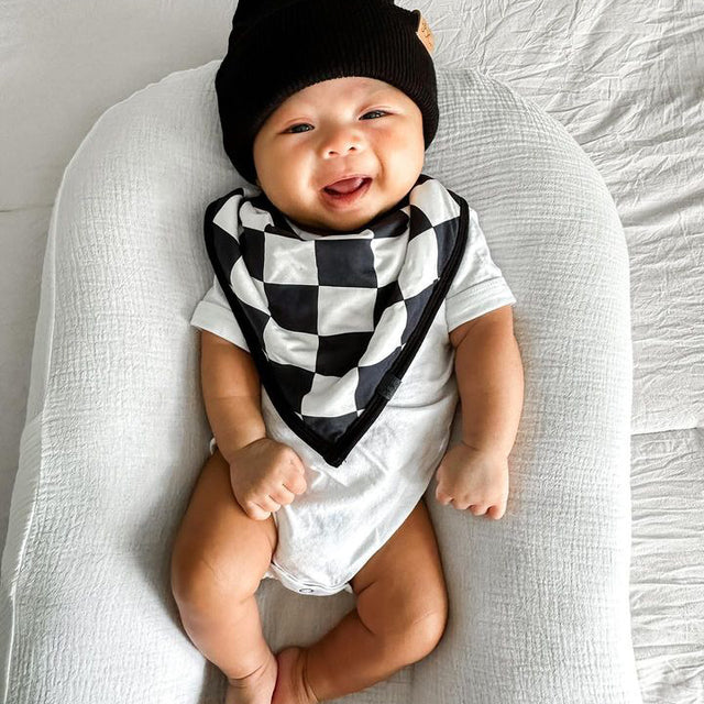 Bamboo Bandana Bibs 4 Pack - Rebel Black