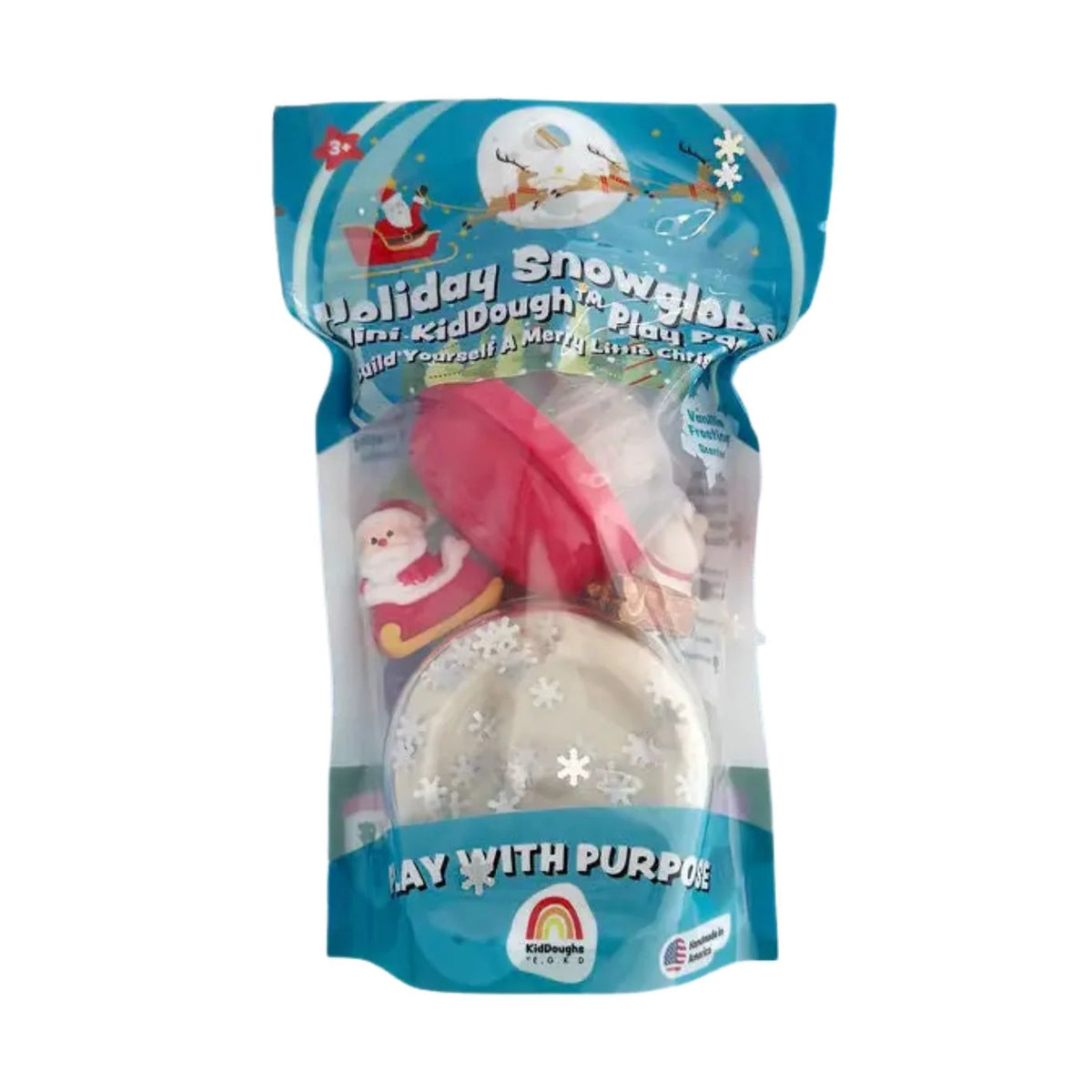 Holiday Snowglobe Mini KidDough Play Pack