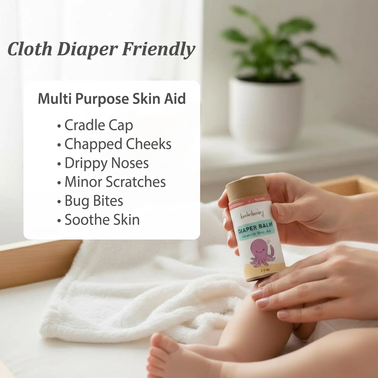 Natural Diaper Balm and All Purpose Skin Aid - Eco Stick