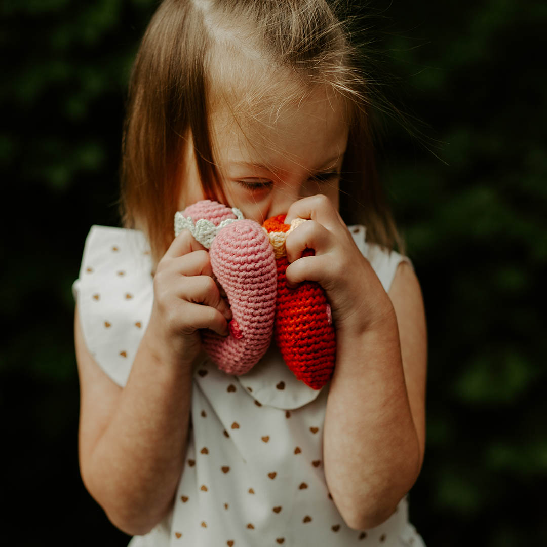 Crochet Heart Rattle