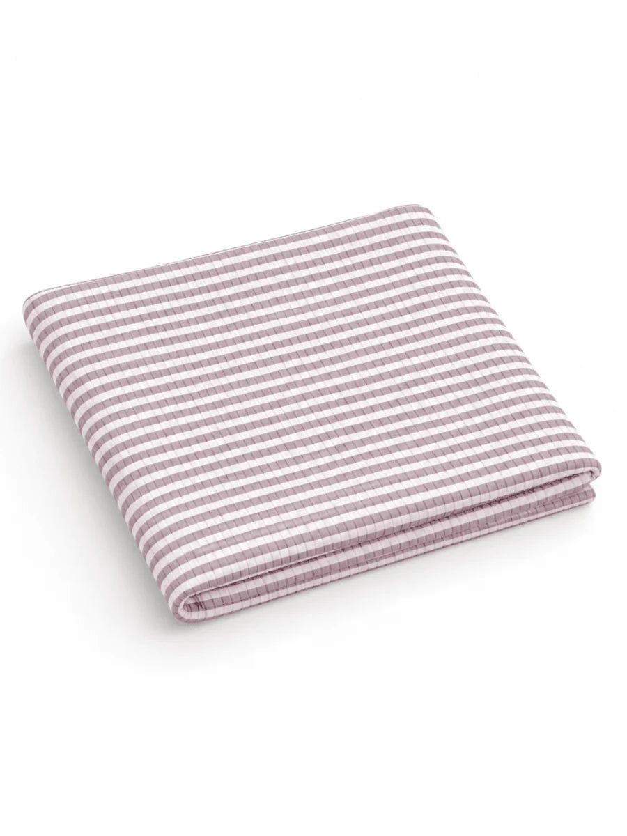 Violet Stripe Ribbed Swaddle